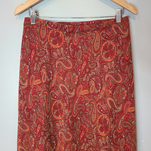VTG White Stag Paisley Layered Maxi Skirt Size 22 Boho Cottage Gypsy Festival - Picture 3 of 7